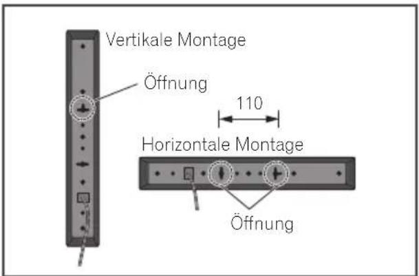 PIONEER XVBD121W - Montage der Laufsprecher - 1
