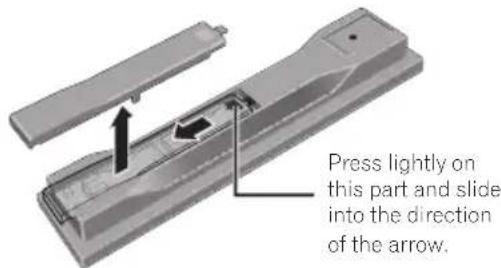 PIONEER XVBD121W - Open the rear cover. - 1