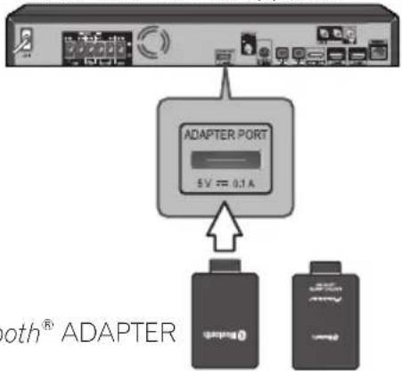 PIONEER XVBD121W - Aansluiten van optionele Bluetooth® ADAPTER - 1