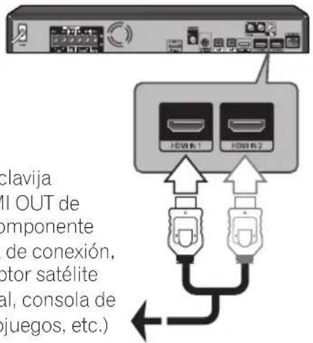 PIONEER XVBD521FSW - Conexión HDMI IN 1/2 - 1
