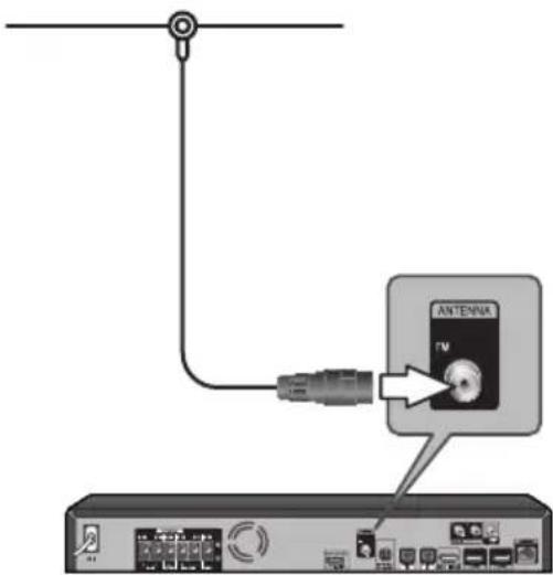 PIONEER XVBD521FSW - De antennae aansluiten - 1