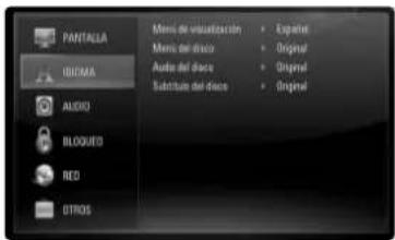 PIONEER SBD500FS - Menú [IDIOMA] - 1