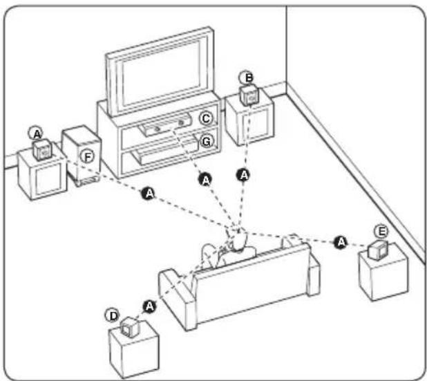 PIONEER HTZBD51 - Positioning the system - 1