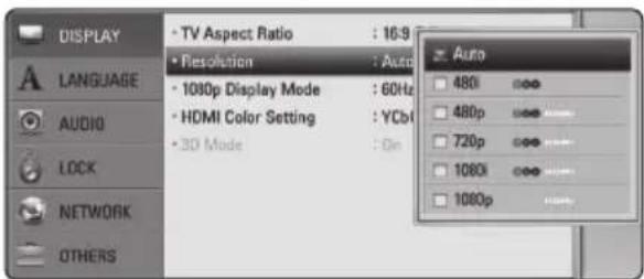 PIONEER HTZBD51 - Resolution Setting - 1