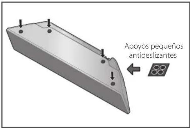Apoyos pequeños antideslizantes