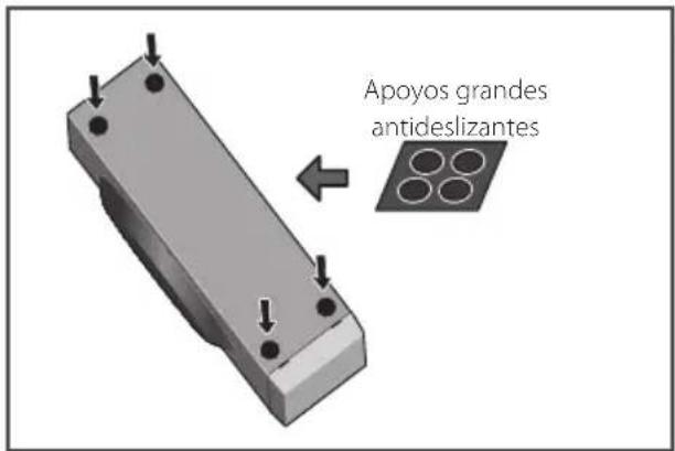 Apoyos grandes antideslizantes