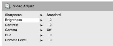PIONEER HTZ370DV - Menu Video Adjust - 2