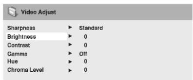 PIONEER HTZ370DV - Video Adjust menu - 2