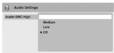 PIONEER HTZ370DV - Audio Settings menu - 2
