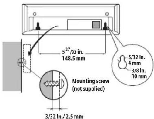 PIONEER HTS560DV - Wall mounting the display unit - 1