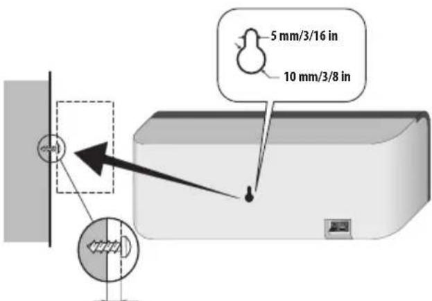 PIONEER HTS560DV - Wall mounting the center speaker - 1