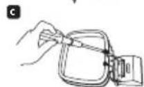 PIONEER HTS560DV - Assemble the AM loop antenna. - 3