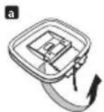 PIONEER HTS560DV - Assemble the AM loop antenna. - 1