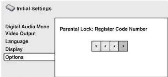 PIONEER HTZ940DV - Utilisez les touches numérotées pour taper un mot de passe de 4 chiffres. - 1
