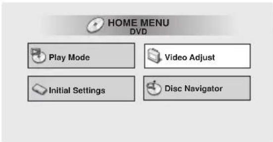 PIONEER HTZ940DV - Menu des réglages pour l'image - 1