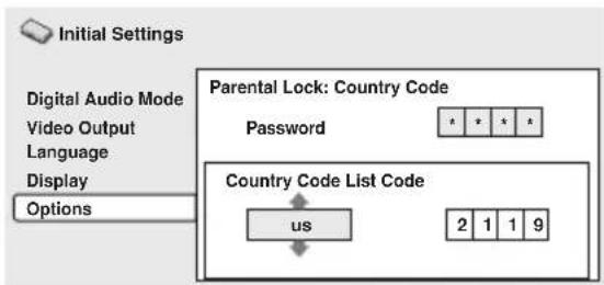 PIONEER HTZ940DV - Sélectionnez un code de pays. - 1
