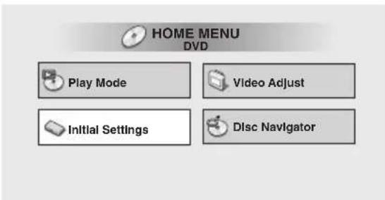 PIONEER HTZ940DV - Press HOME MENU and select 'Initial Settings' from the on-screen display. - 1