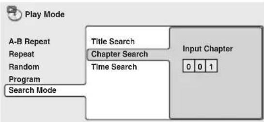 PIONEER HTZ940DV - Select a search mode. - 1