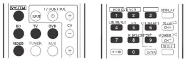 PIONEER HTP710 - Apparaatcodesrechtstreeks selectoren - 1