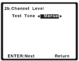 PIONEER HTP710 - Selecteer 'Channel Level' in het Manual SP Setup menu. - 2