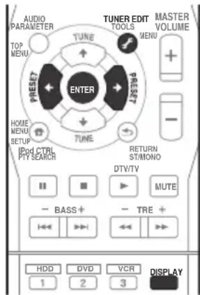 PIONEER HTP710 - Mémorisation de stations préregliées - 2