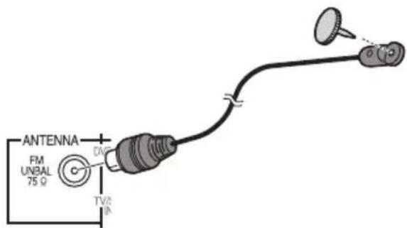 PIONEER HTP710 - Branchement de l'antenne FM - 1