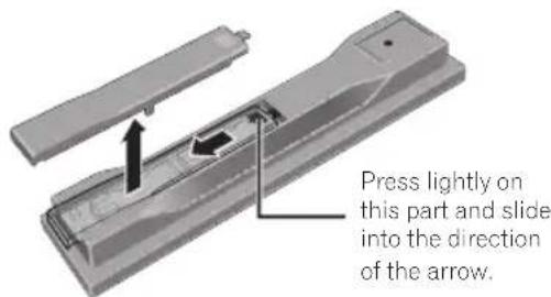 PIONEER BCSHF828 - Open the rear cover. - 1