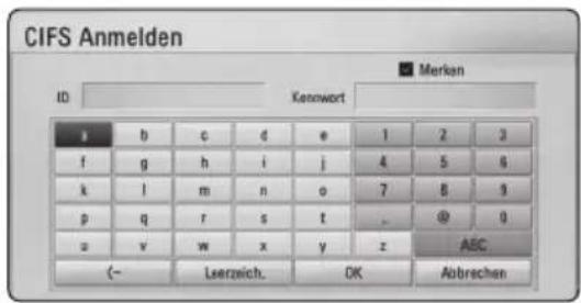 PIONEER BCSHF818 - Geben Sie die Benutzerkennung und das Kennwort für das Netzwerk ein. - 1