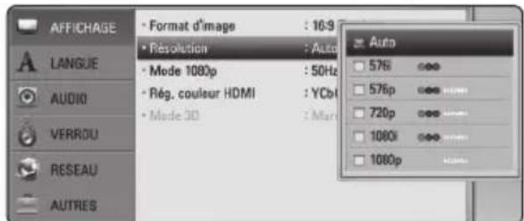 PIONEER BCSHF818 - Réglage de la résolution - 1