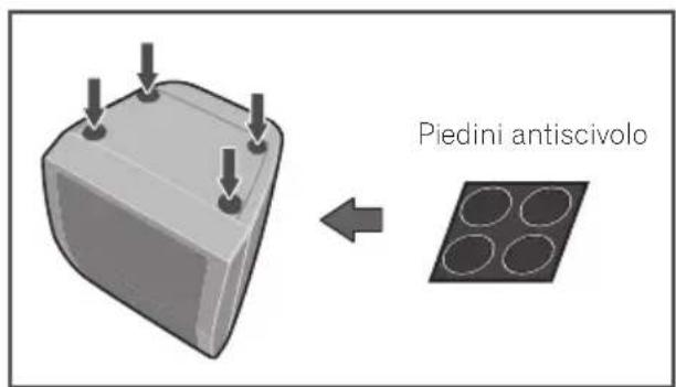 PIONEER BCS424 - Applicare i piedini antiscivolo alla base di!. ogni altoparlante. - 1