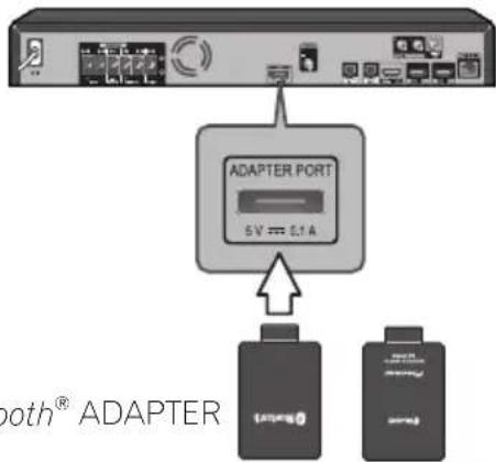 PIONEER BCS424 - Anschluss des optionalen Bluetooth® ADAPTER - 1
