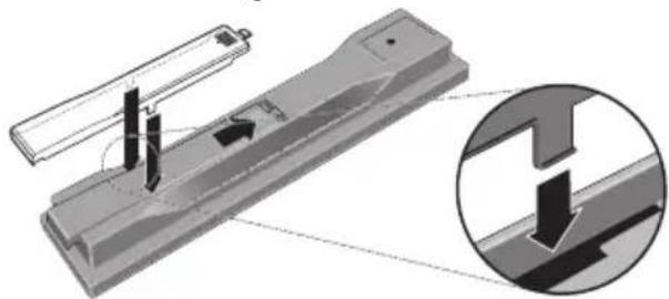 PIONEER BCS424 - Schlieben Sie die rückseitige Abdeckung. - 1