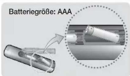 SAMSUNG HTHS5200 - Batterien in die Fernbedienung einsetzen - 1