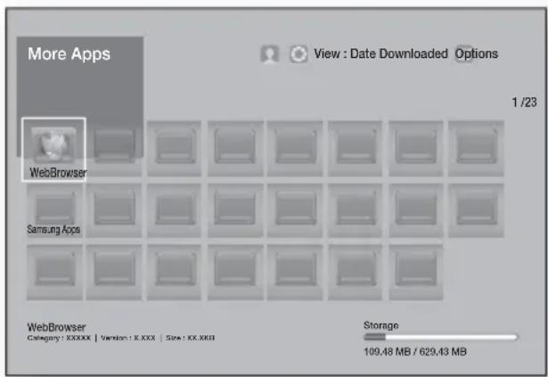 SAMSUNG HTFS9200 - Using the More Apps Screen - 1