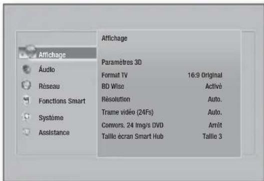SAMSUNG HTFS5200 - Accéder à l'écran paramètres - 1