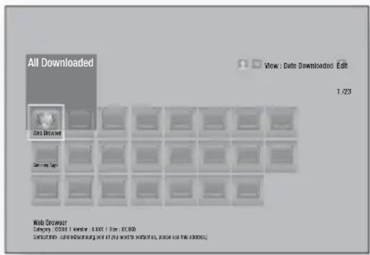 SAMSUNG HTFS5200 - Using the All Downloaded Screen - 1
