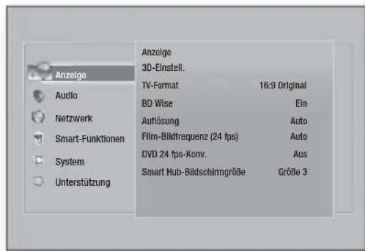 SAMSUNG HTFS5200 - Zugriff auf den Einstellungen Bildschirm - 1