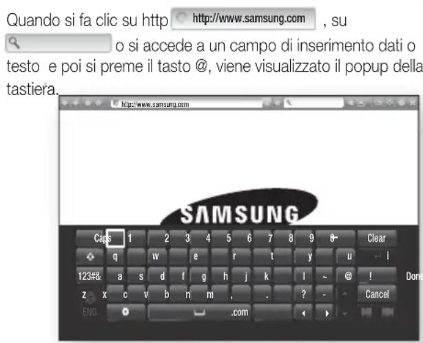SAMSUNG HTFS5200 - Utilizzo del popup tastiera - 1