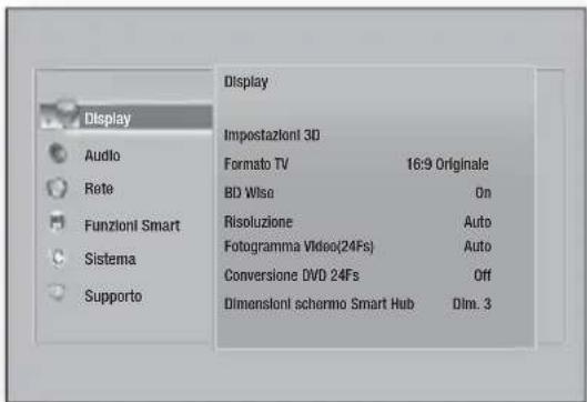 SAMSUNG HTFS5200 - Accesso alla schermata di impostazione - 1