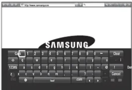 SAMSUNG HTFS5200 - Verwenden der virtuellen Tastatur - 1
