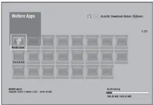SAMSUNG HTF6550W - Verwenden des Alles heruntergeladen Bildschirms - 1