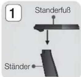 SAMSUNG HTF6500 - Zum Installieren der Laufsprecher auf dem Tallboy-Stand - 1