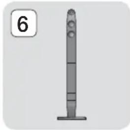 SAMSUNG HTF6500 - Installazione dei diffusori sul supporto a colonna - 8