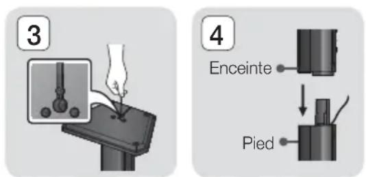 3 4 Enceinte Pied