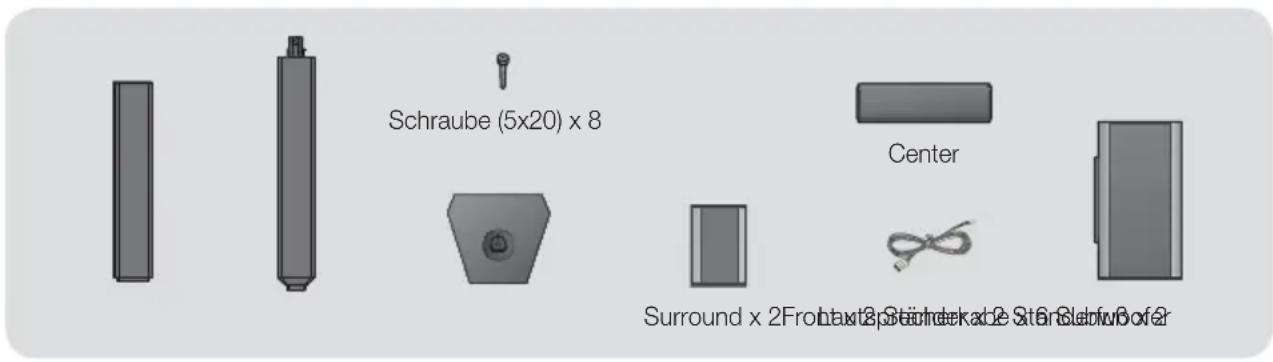 Schraube (5x20) x 8 Center Surround x 2Front/3Schraube x 2Stor/SolvBofer
