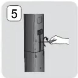 SAMSUNG HTF5550 - Zum Installieren der Lautsprecher auf dem Tallboy-Stand - 3