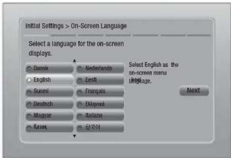 SAMSUNG HTE4530 - The Initial Settings Procedure - 1