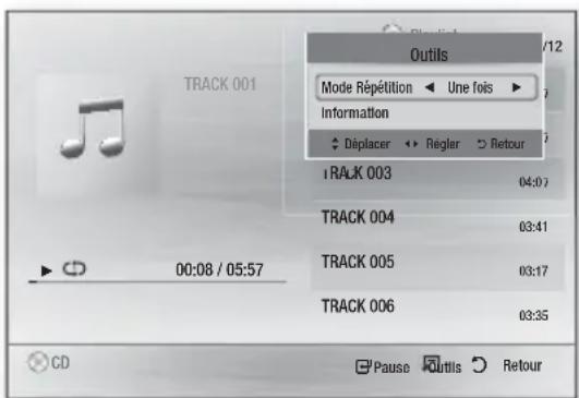 SAMSUNG HTF4530 - Lecture d'un disque audio préenregistré disponible dans le commerce - 1