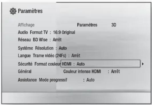 SAMSUNG HTF4530 - Accès à l'écran Paramètres - 1