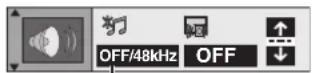 PANASONIC SCHT700P - Appuyer sur [▲, ▼] pour sélectionner le menu audio. - 1